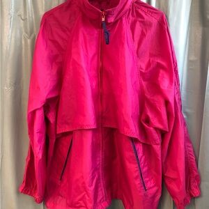 vintage 90s Eddie Bauer pink full-zip windbreaker jacket